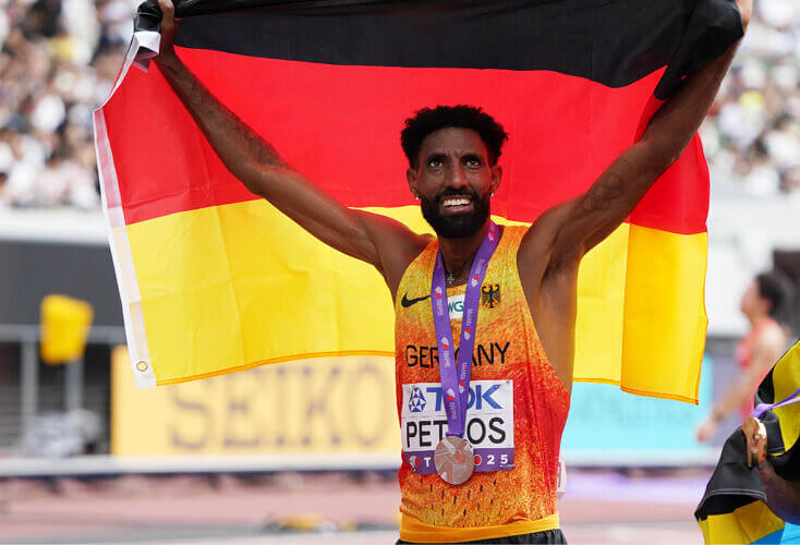 Bild zur News Leichtathletik-WM: Amanal Petros gewinnt sensationell Silber im Marathon