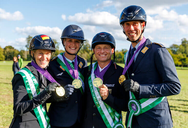Bild zur News Reitsport: Deutsches Vielseitigkeits-Team gewinnt EM-Gold, Silber für Michael Jung